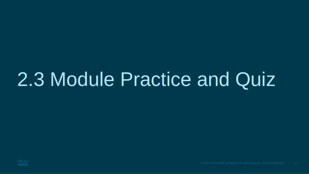 Module 2: Switching Concepts Instructor Materials - slide 18 of 20
