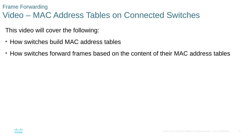 Module 2: Switching Concepts Instructor Materials - slide 10 of 20