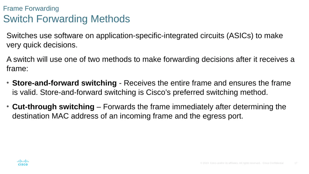 Module 2: Switching Concepts Instructor Materials - slide 11 of 20