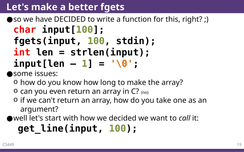 C – Functions CS 0449 Jarrett Billingsley - slide 19 of 27