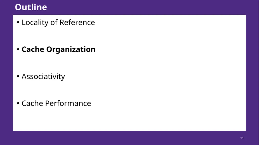 Lecture 12 Cache Memories CS213 – Intro to - slide 11 of 57