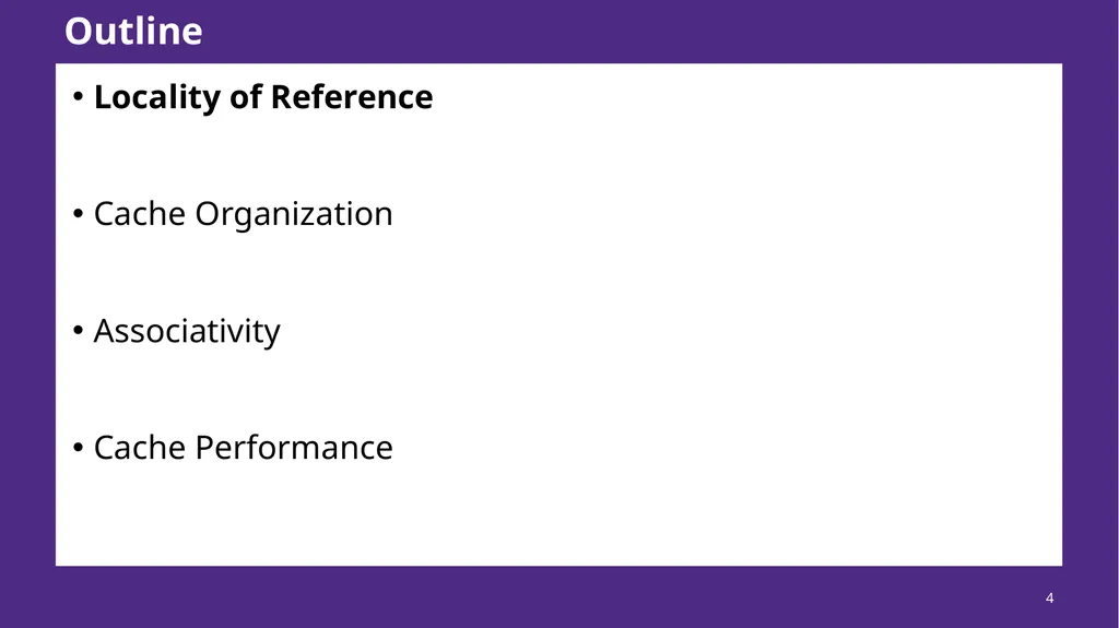 Lecture 12 Cache Memories CS213 – Intro to - slide 4 of 57