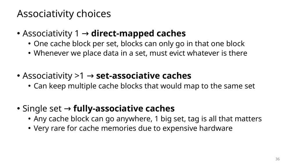 Lecture 12 Cache Memories CS213 – Intro to - slide 36 of 57