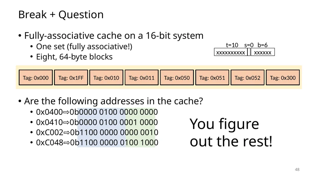 Lecture 12 Cache Memories CS213 – Intro to - slide 48 of 57