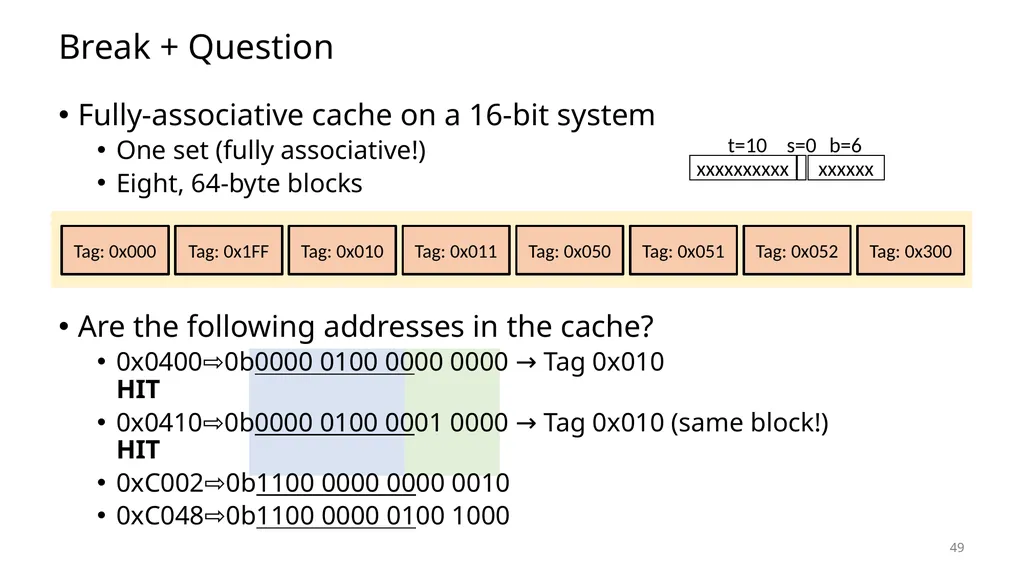 Lecture 12 Cache Memories CS213 – Intro to - slide 49 of 57