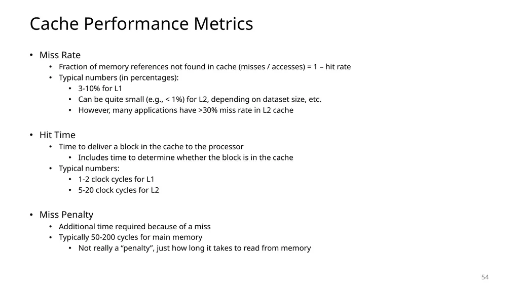 Lecture 12 Cache Memories CS213 – Intro to - slide 54 of 57