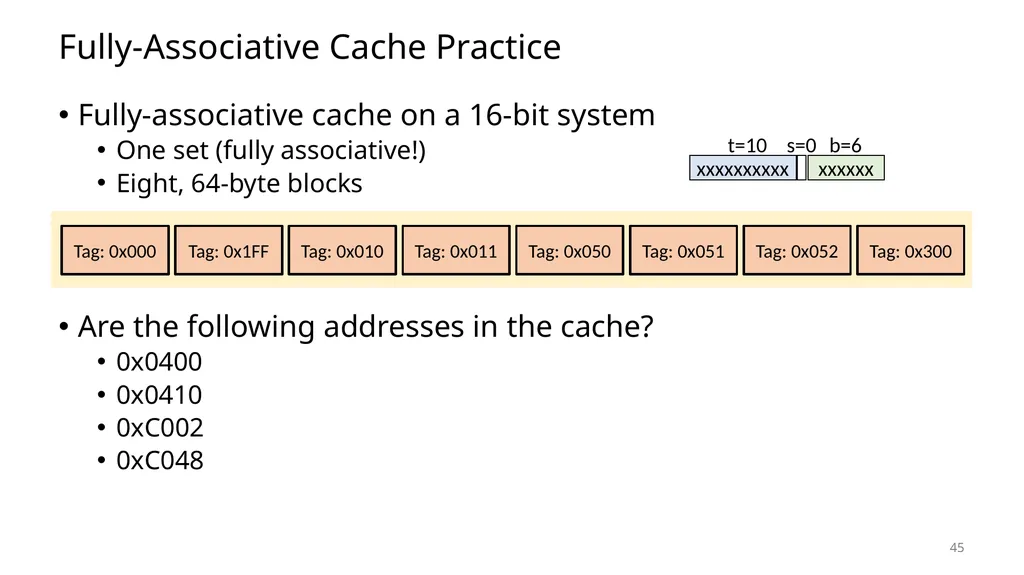 Lecture 12 Cache Memories CS213 – Intro to - slide 45 of 57