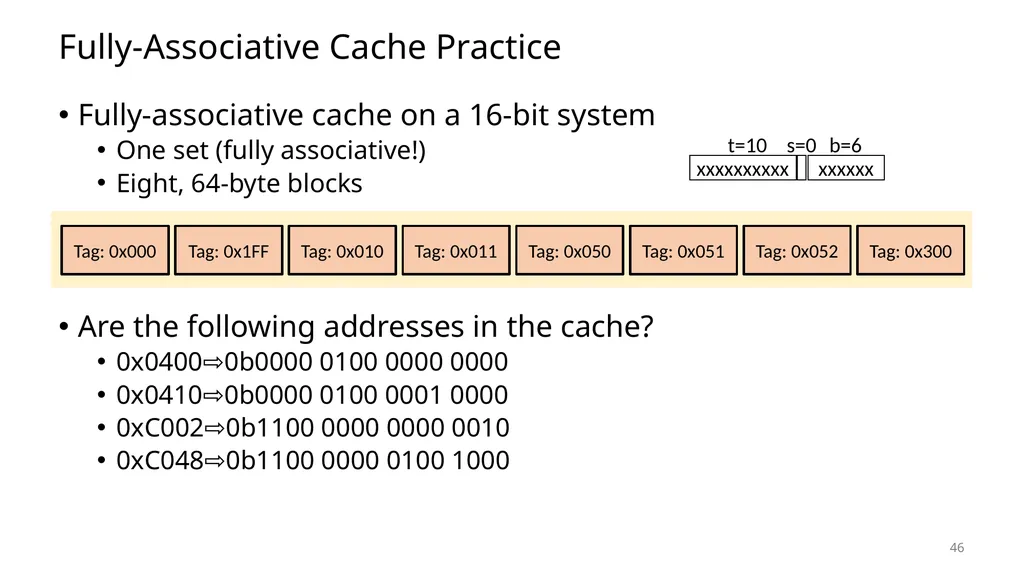 Lecture 12 Cache Memories CS213 – Intro to - slide 46 of 57