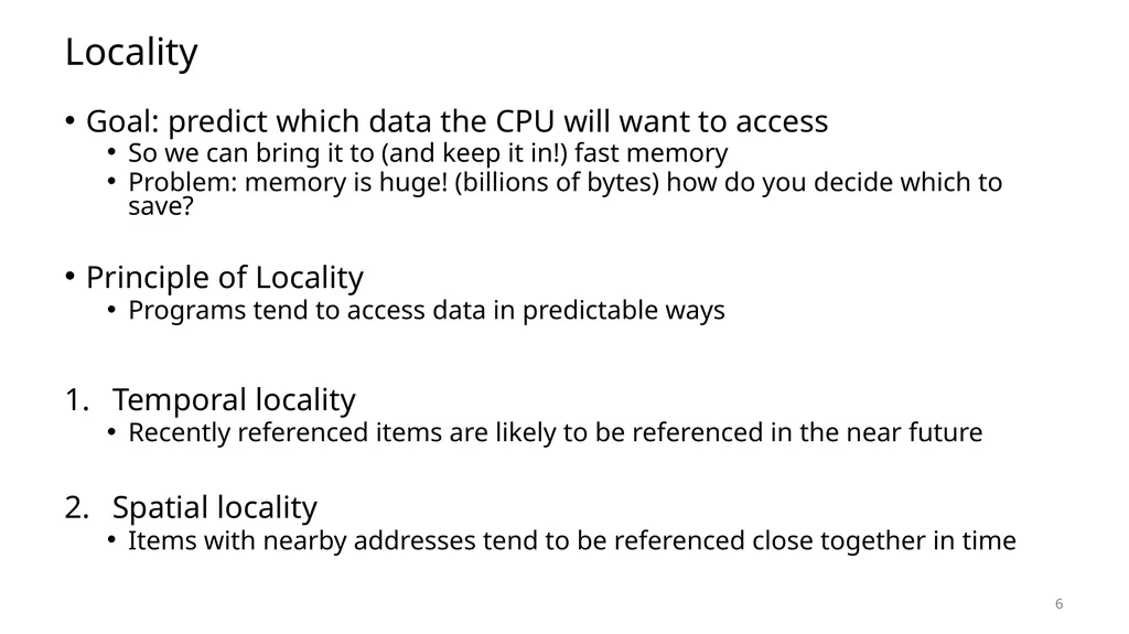 Lecture 12 Cache Memories CS213 – Intro to - slide 6 of 57