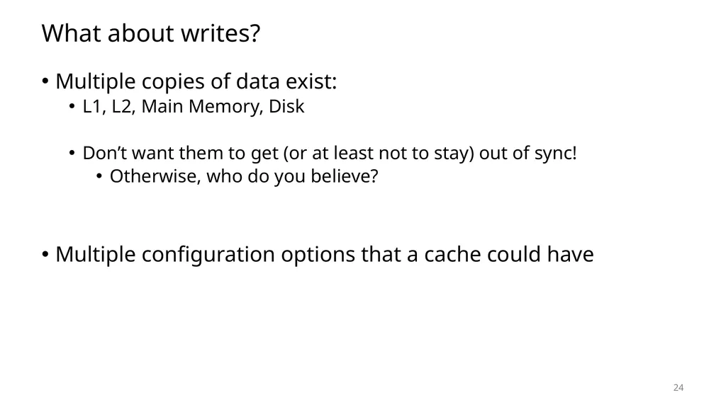 Lecture 12 Cache Memories CS213 – Intro to - slide 24 of 57
