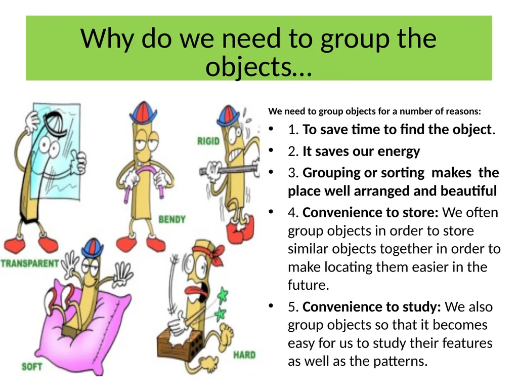 SORTING OF MATERIALS INTO GROUPS CLASS 6 SCIENCE - slide 3 of 15