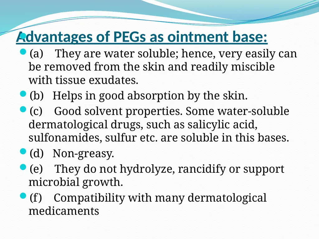 SEMISOLID DOSAGE FORMS - Ointments, Pastes, - slide 32 of 96