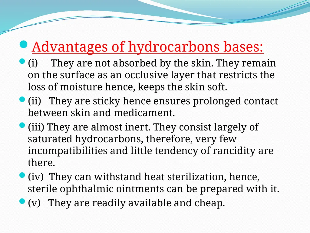 SEMISOLID DOSAGE FORMS - Ointments, Pastes, - slide 19 of 96