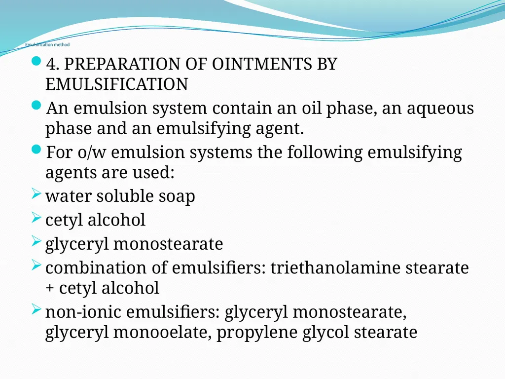 SEMISOLID DOSAGE FORMS - Ointments, Pastes, - slide 60 of 96