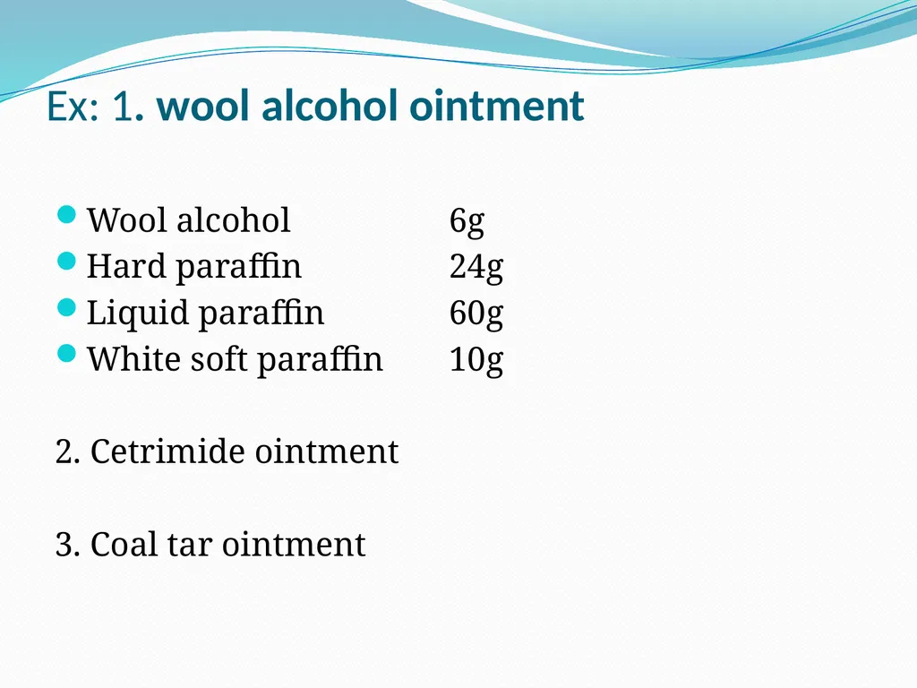 SEMISOLID DOSAGE FORMS - Ointments, Pastes, - slide 54 of 96