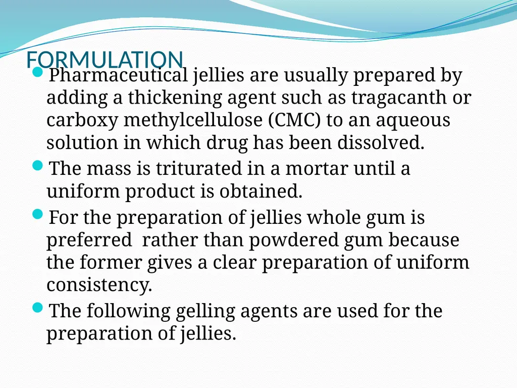 SEMISOLID DOSAGE FORMS - Ointments, Pastes, - slide 80 of 96