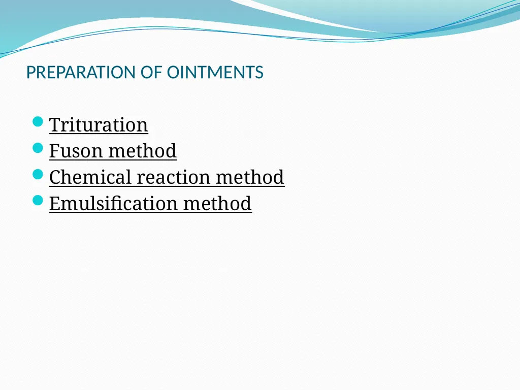 SEMISOLID DOSAGE FORMS - Ointments, Pastes, - slide 46 of 96