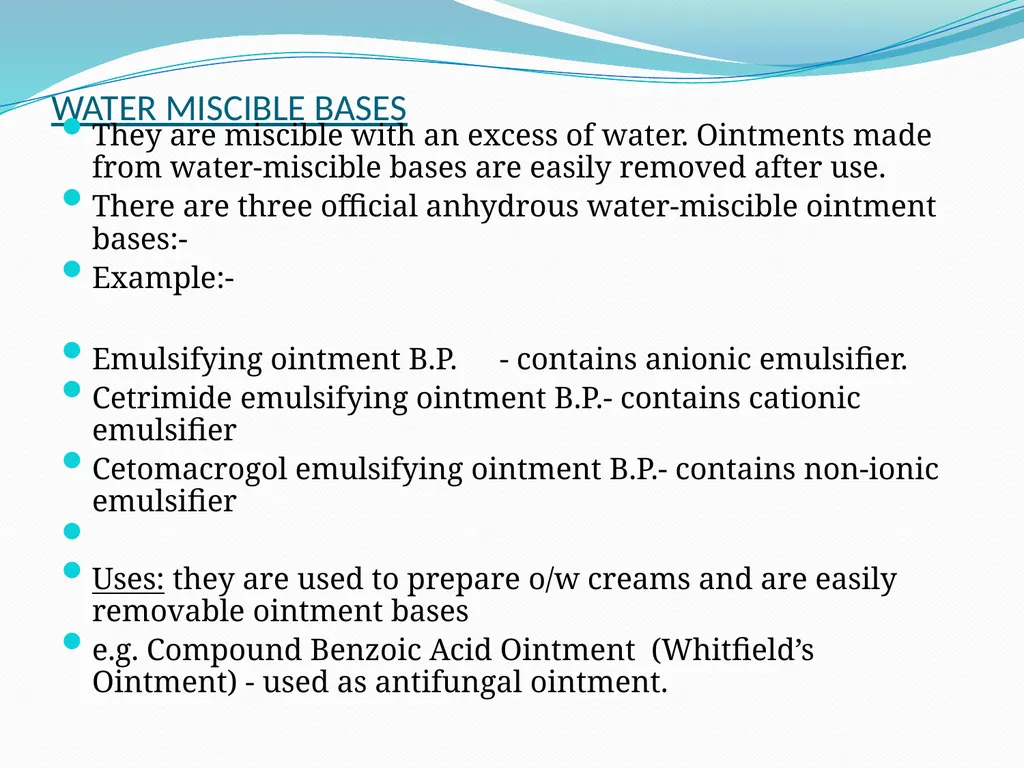 SEMISOLID DOSAGE FORMS - Ointments, Pastes, - slide 28 of 96