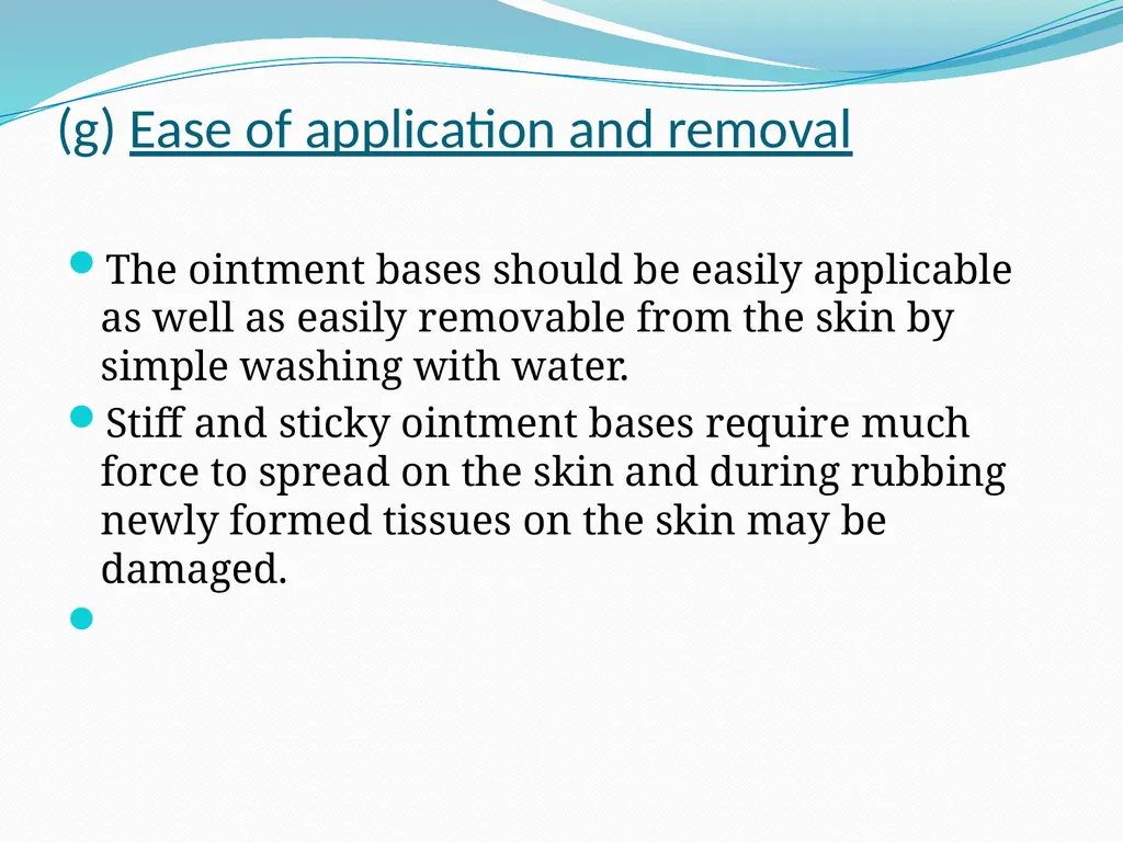 SEMISOLID DOSAGE FORMS - Ointments, Pastes, - slide 40 of 96