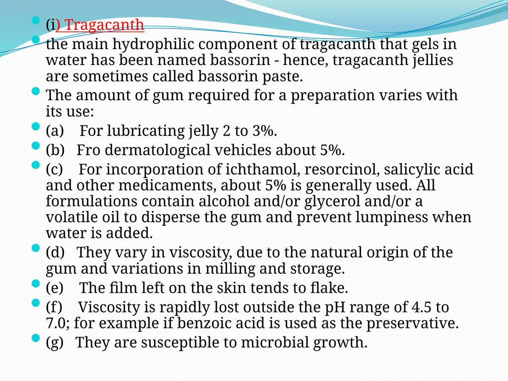 SEMISOLID DOSAGE FORMS - Ointments, Pastes, - slide 81 of 96
