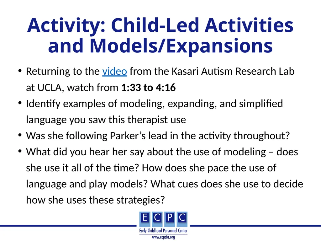 Addressing Autism in Early Intervention Practice - slide 37 of 53