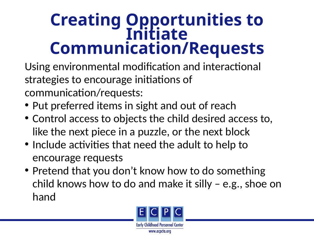 Addressing Autism in Early Intervention Practice - slide 38 of 53