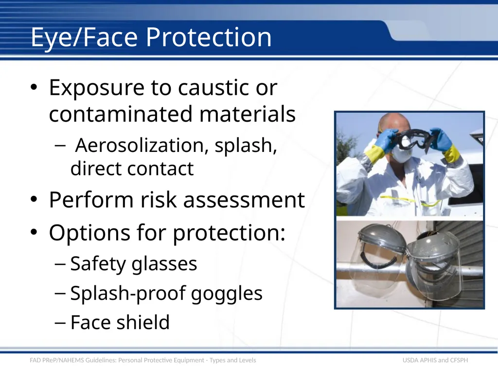 Personal Protective Equipment Types and Levels - slide 12 of 24