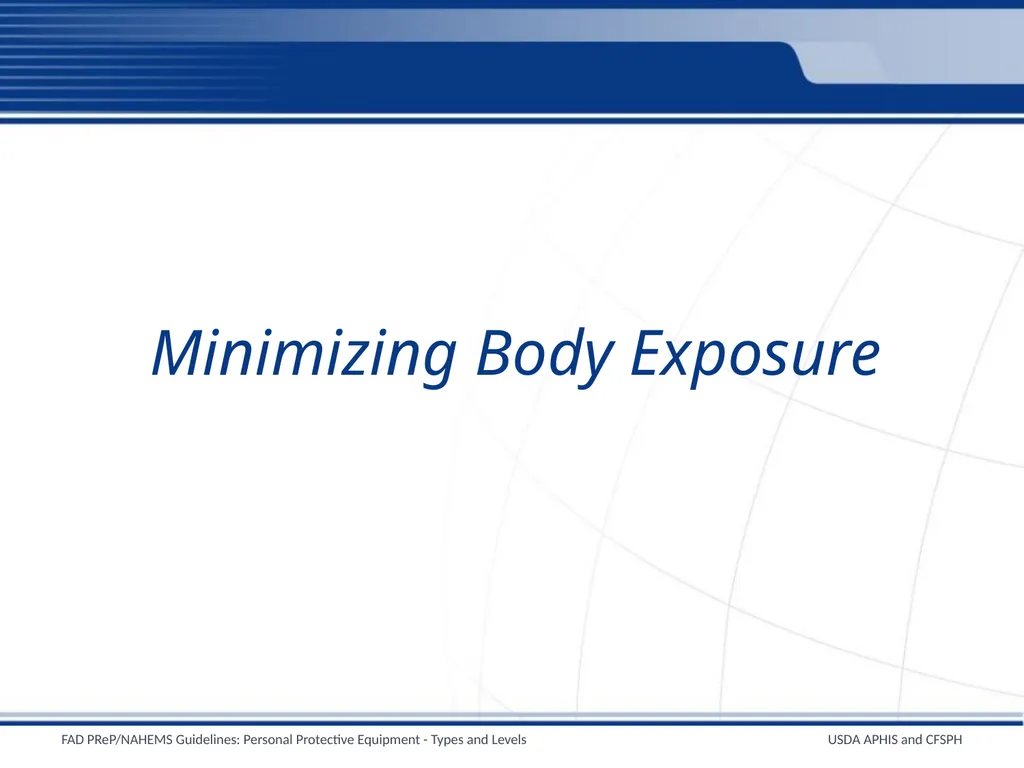 Personal Protective Equipment Types and Levels - slide 11 of 24