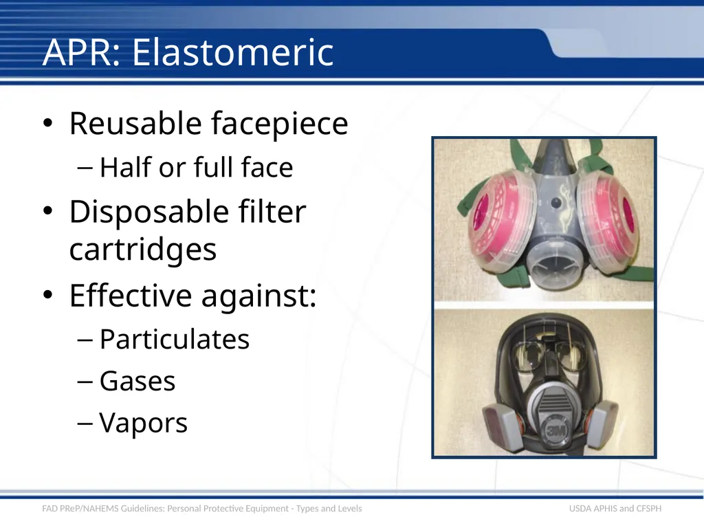 Personal Protective Equipment Types and Levels - slide 8 of 24