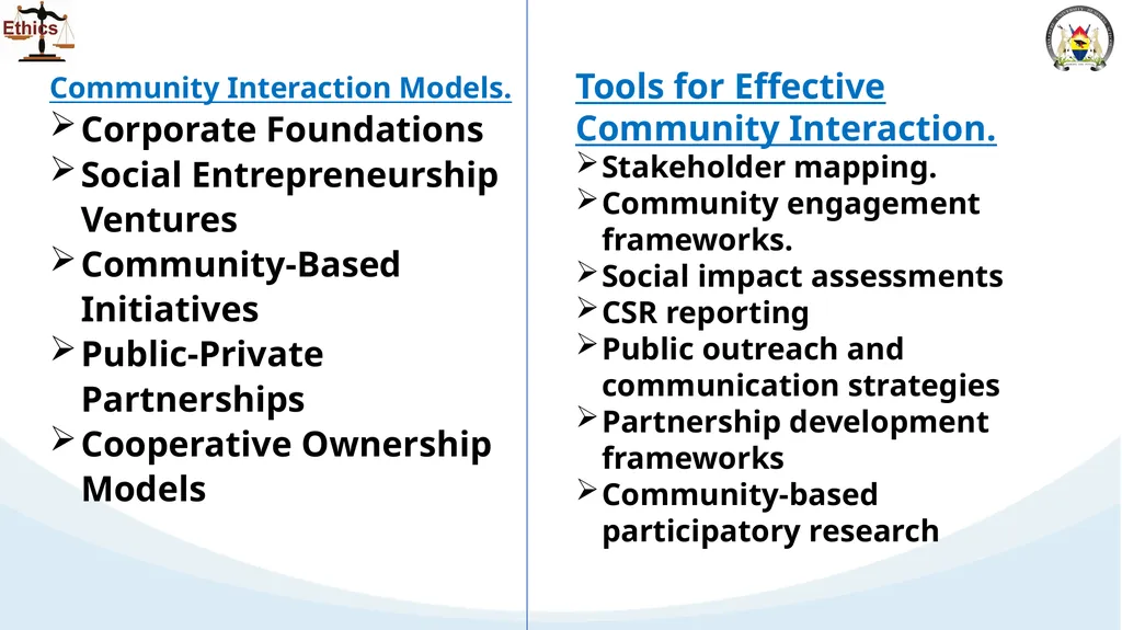 ETHICAL ISSUES IN ENTREPRENERSHIP Ethical issues - slide 9 of 14