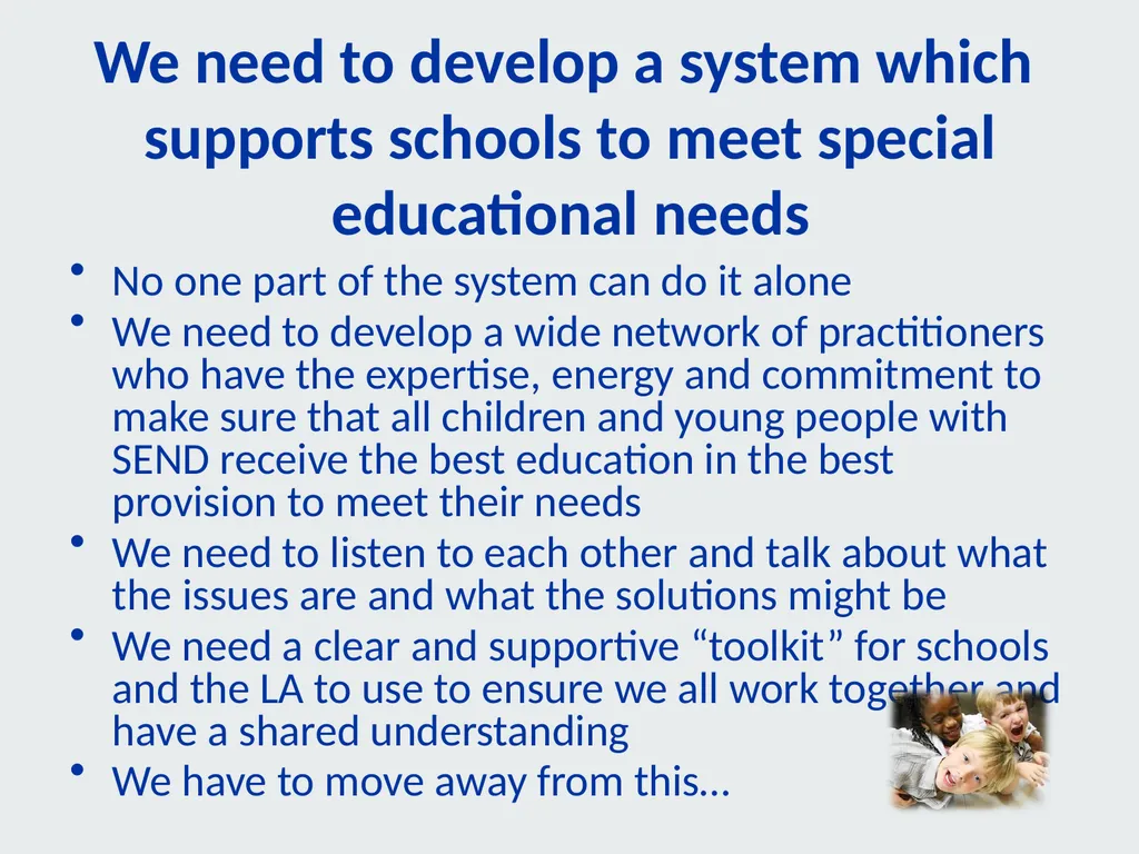 “Inclusive, good quality education is a foundation - slide 3 of 13