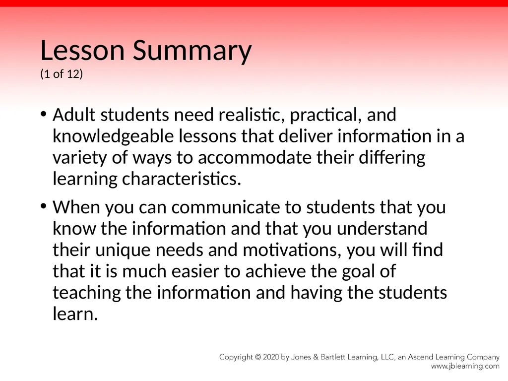 Chapter 3 Methods of Instruction Objectives (1 of - slide 135 of 146