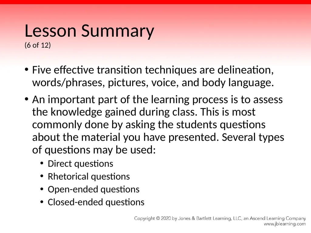 Chapter 3 Methods of Instruction Objectives (1 of - slide 140 of 146