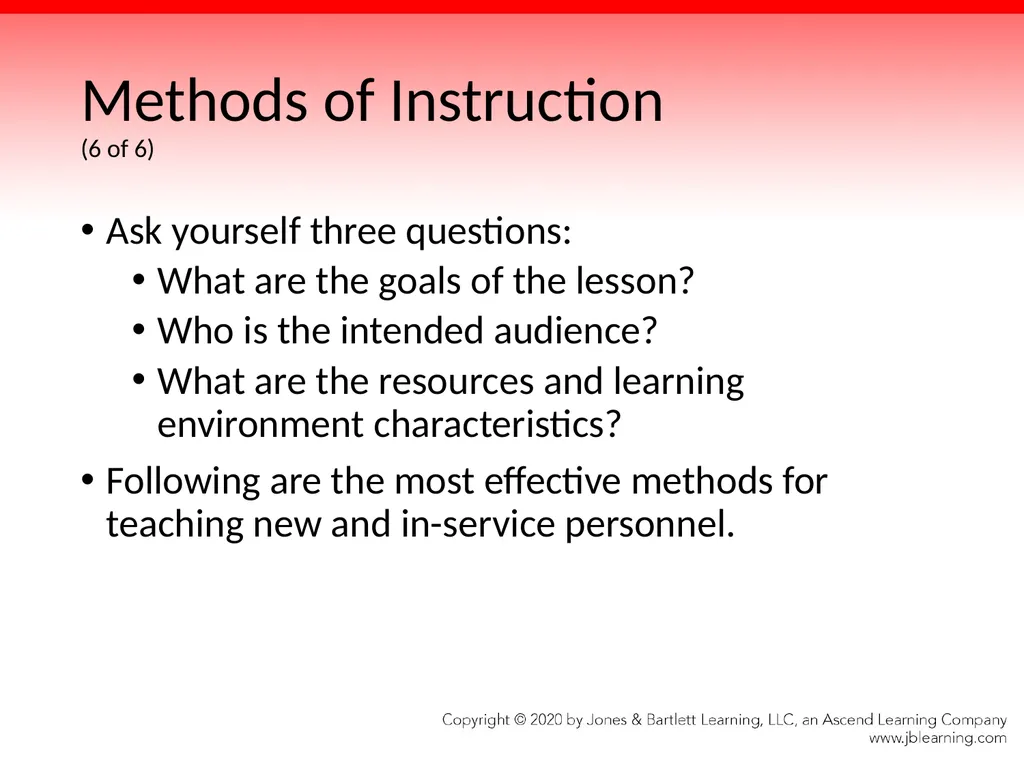 Chapter 3 Methods of Instruction Objectives (1 of - slide 11 of 146
