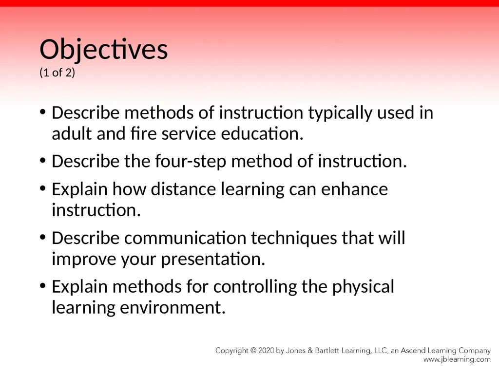 Chapter 3 Methods of Instruction Objectives (1 of - slide 2 of 146