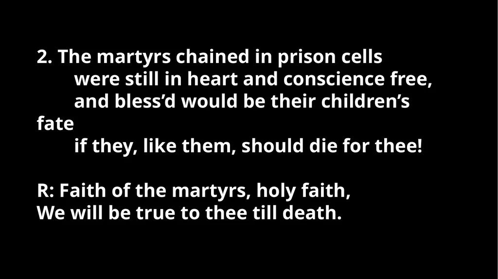 MASS FOR PERSECUTED CHRISTIANS RED NOVEMBER [DATE] - slide 3 of 28