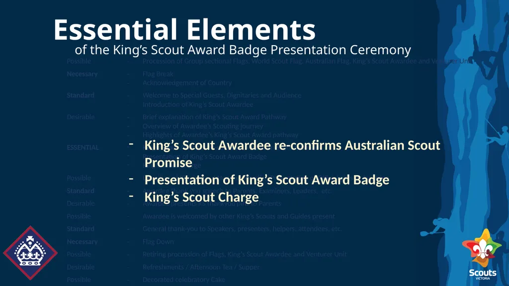 King’s Scout Award Badge Presentation Ceremony - slide 7 of 18