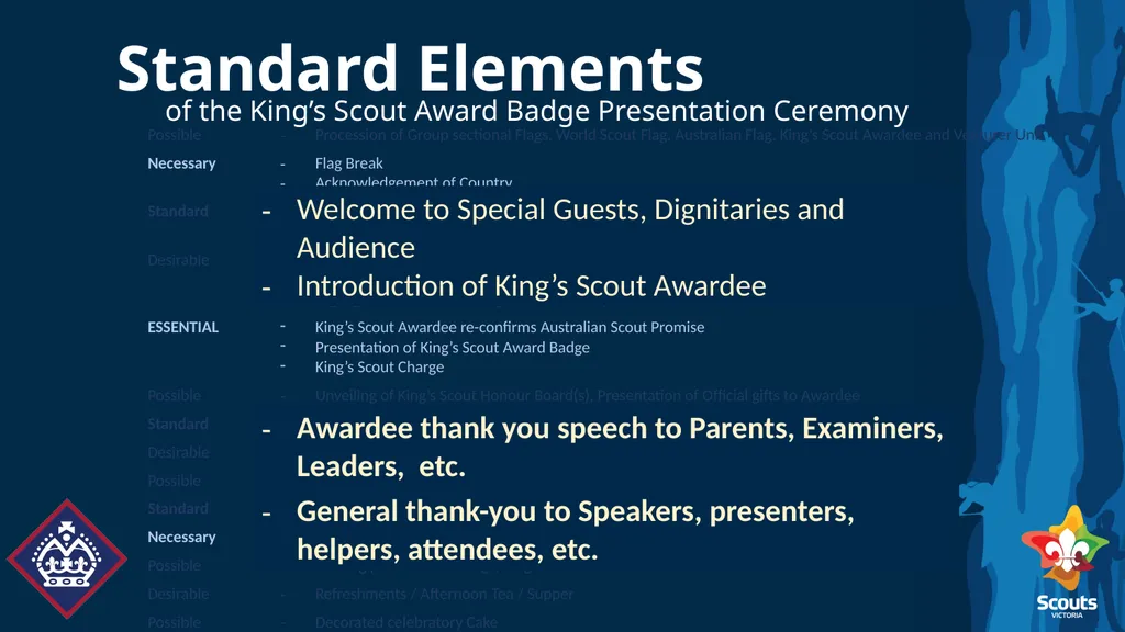 King’s Scout Award Badge Presentation Ceremony - slide 9 of 18