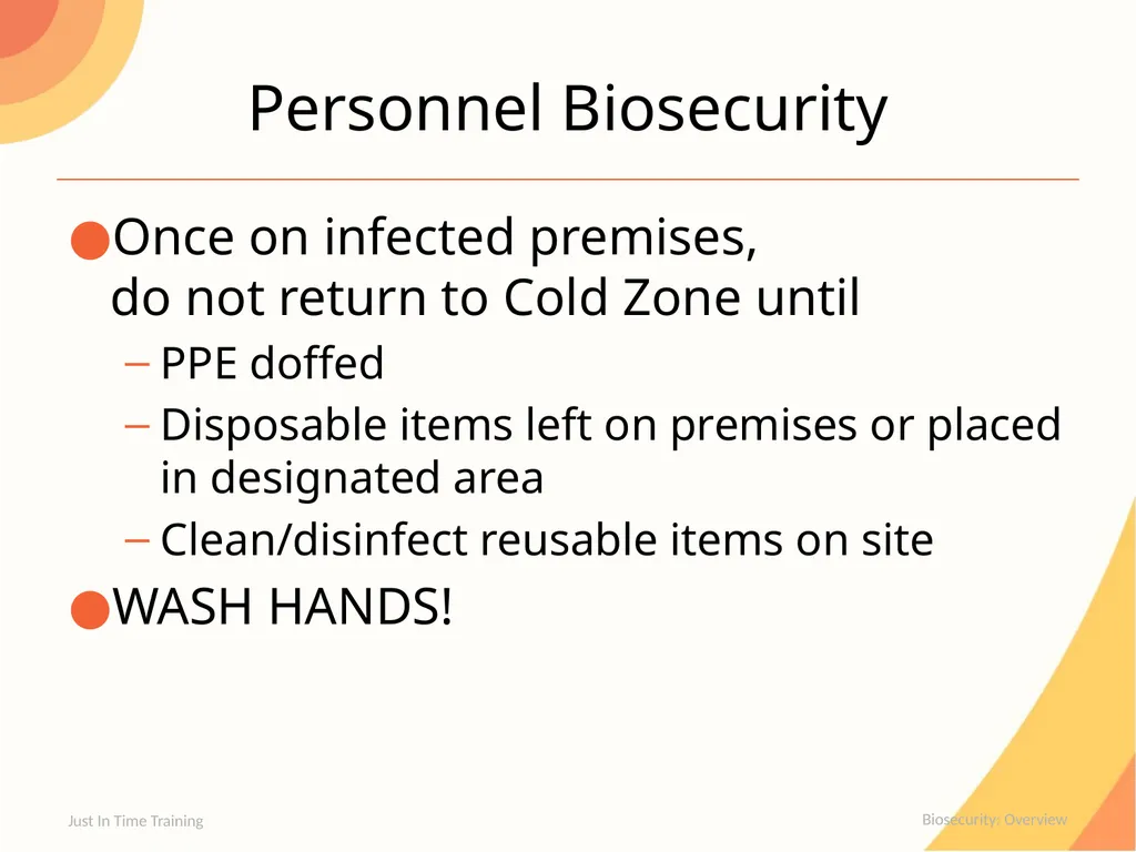 Biosecurity Overview Biosecurity Series of - slide 14 of 20