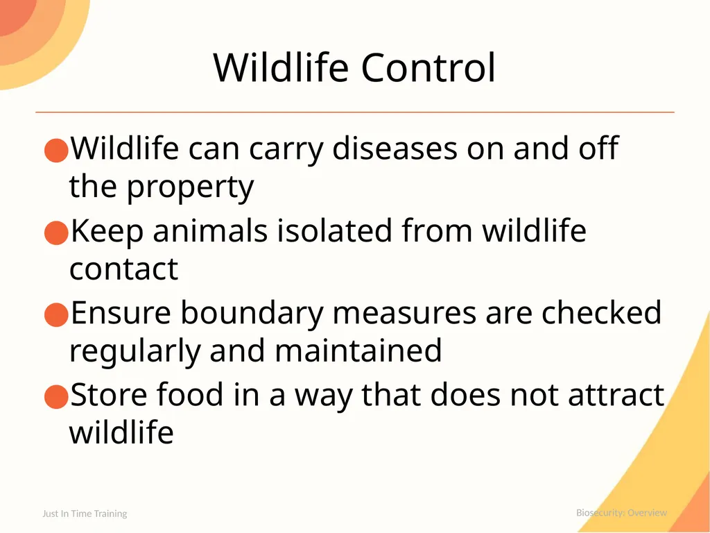 Biosecurity Overview Biosecurity Series of - slide 17 of 20
