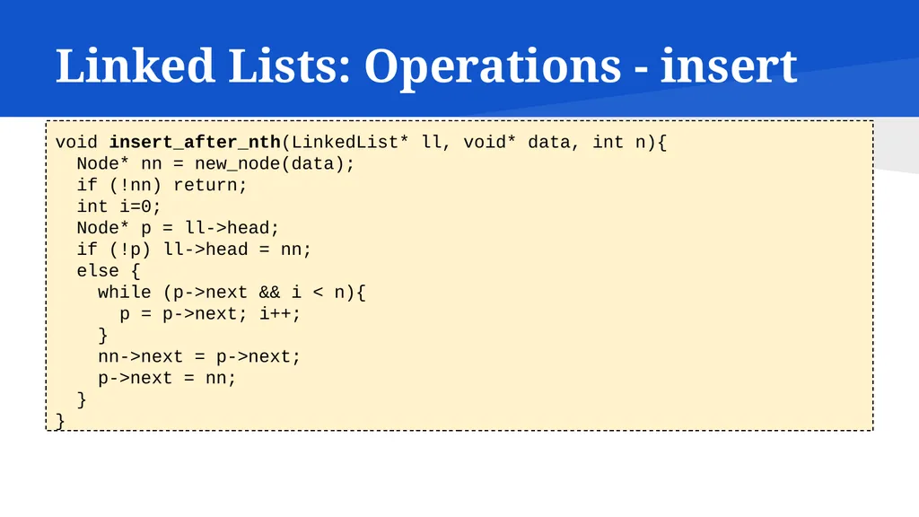 Data Structures in C CSC215 Lecture Outline Linked - slide 8 of 18