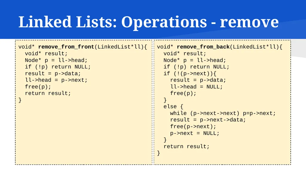 Data Structures in C CSC215 Lecture Outline Linked - slide 10 of 18