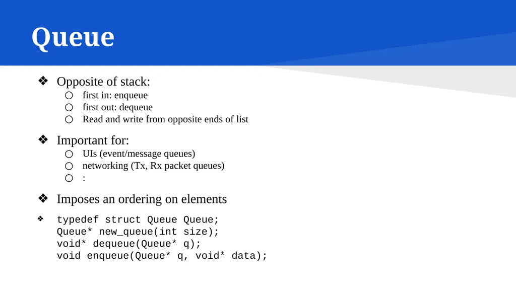 Data Structures in C CSC215 Lecture Outline Linked - slide 15 of 18