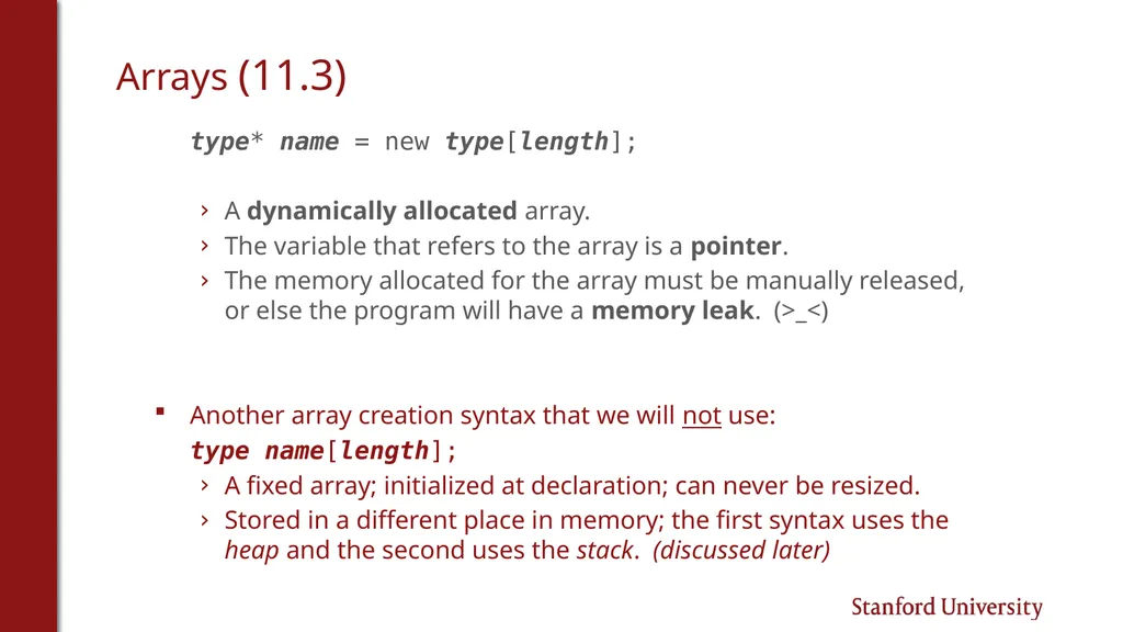 Programming Abstractions Cynthia Lee CS106B Topics - slide 7 of 37