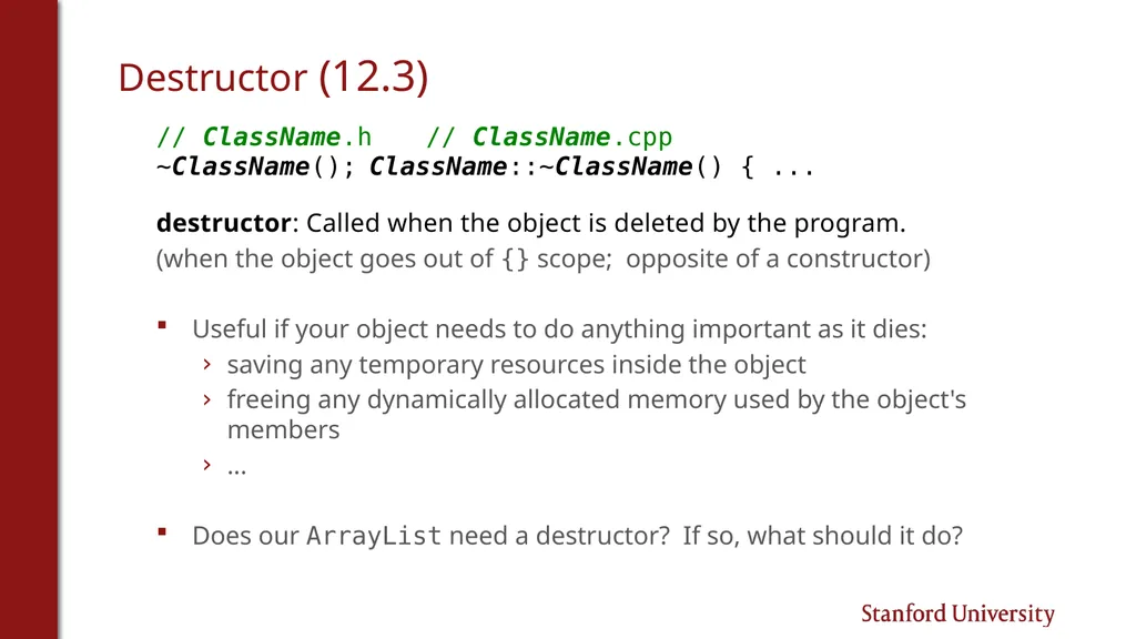 Programming Abstractions Cynthia Lee CS106B Topics - slide 24 of 37