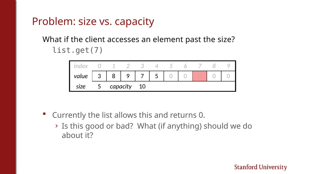 Programming Abstractions Cynthia Lee CS106B Topics - slide 28 of 37