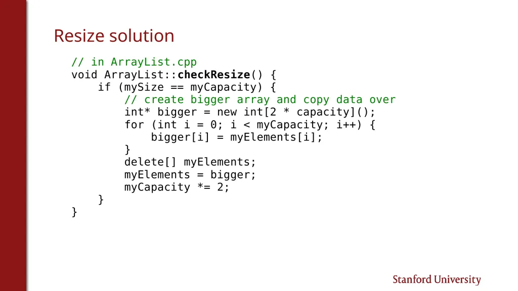 Programming Abstractions Cynthia Lee CS106B Topics - slide 27 of 37