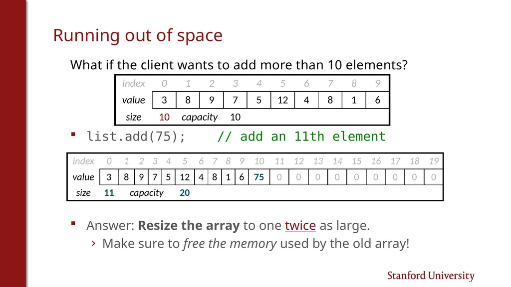 Programming Abstractions Cynthia Lee CS106B Topics - slide 26 of 37