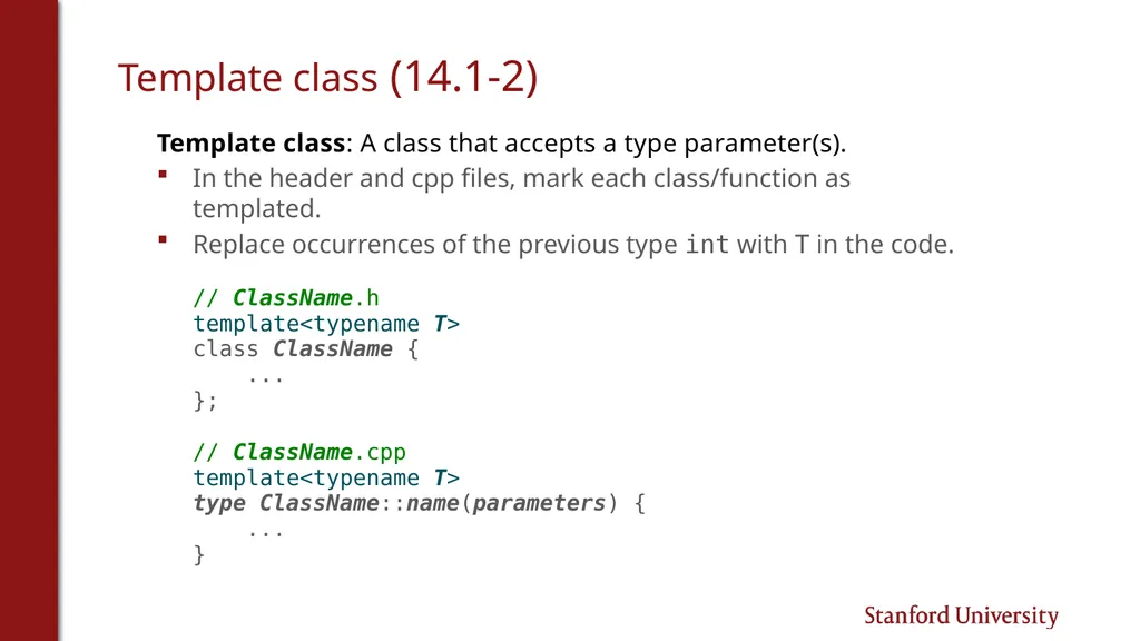 Programming Abstractions Cynthia Lee CS106B Topics - slide 33 of 37