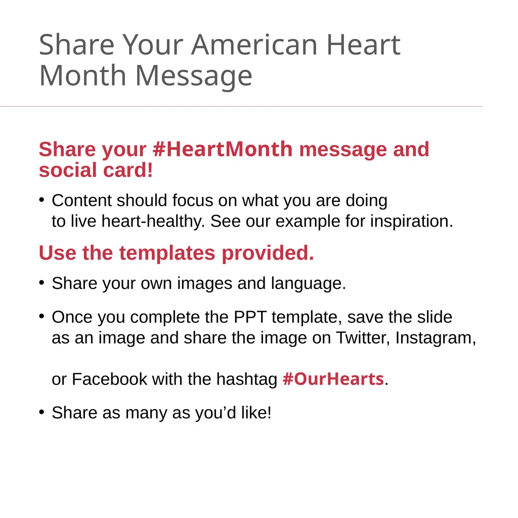 Create Your Own Graphics AMERICAN HEART MONTH - slide 2 of 11